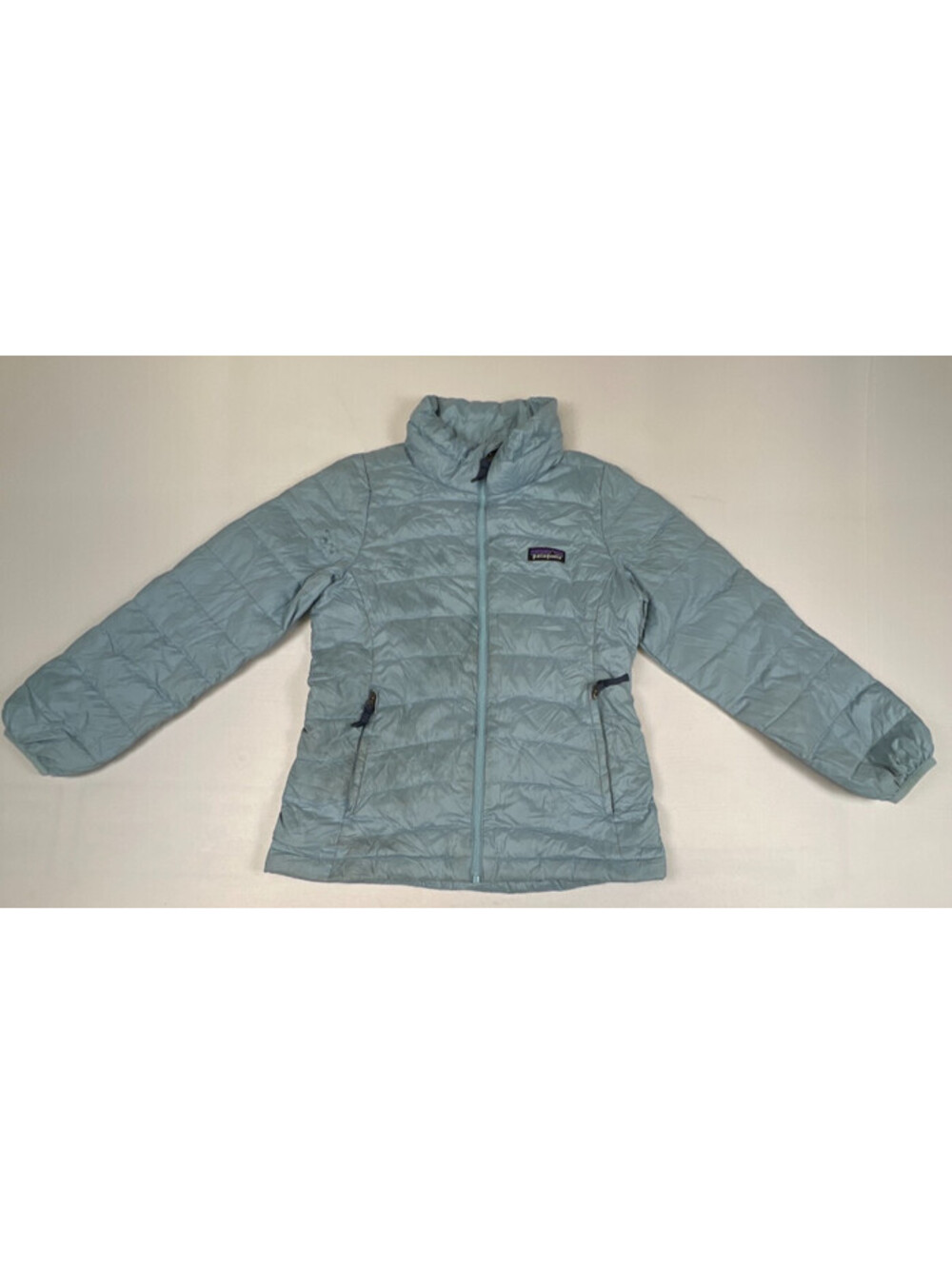Patagonia Kids' Light Blue Puffer Jacket Size S (7-8) Zip Up Lightweight